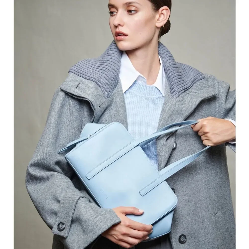 WE-AR4 THE ACCORDION Bag in Pale Blue NWT